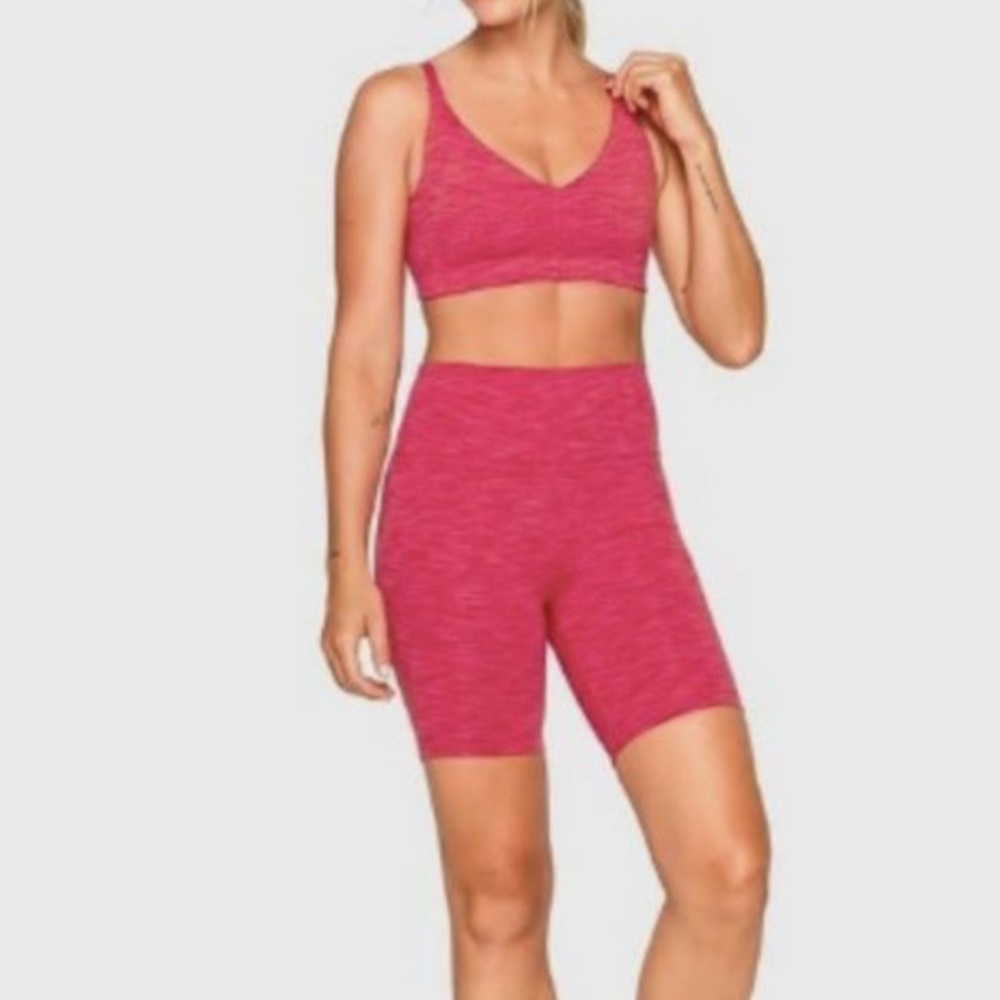 outdoor voices freeform bike short pink